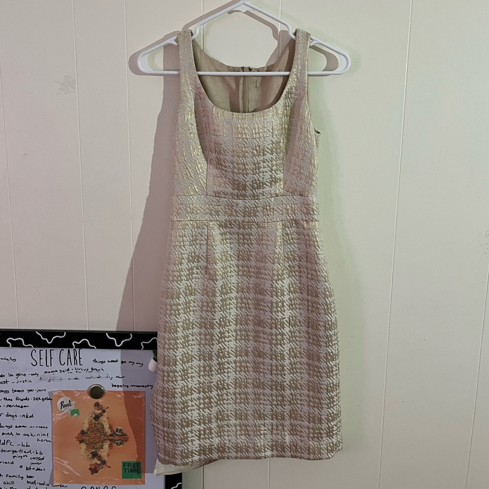 White & Gold Dress